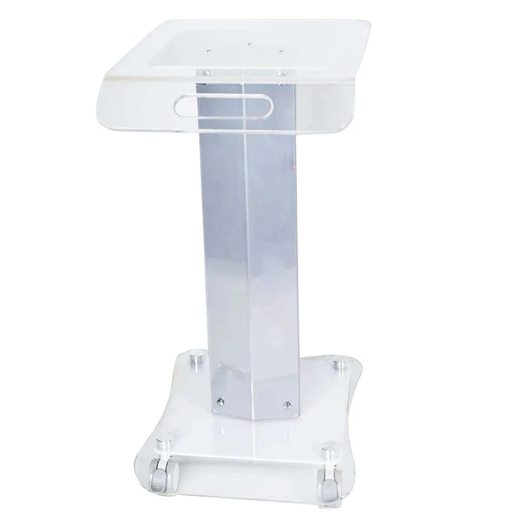 2023 New Arrival Acrylic Plastic Medical Trolley Wheel Hair Salon Trolley For Beauty Machine Beauty Salon Trolley