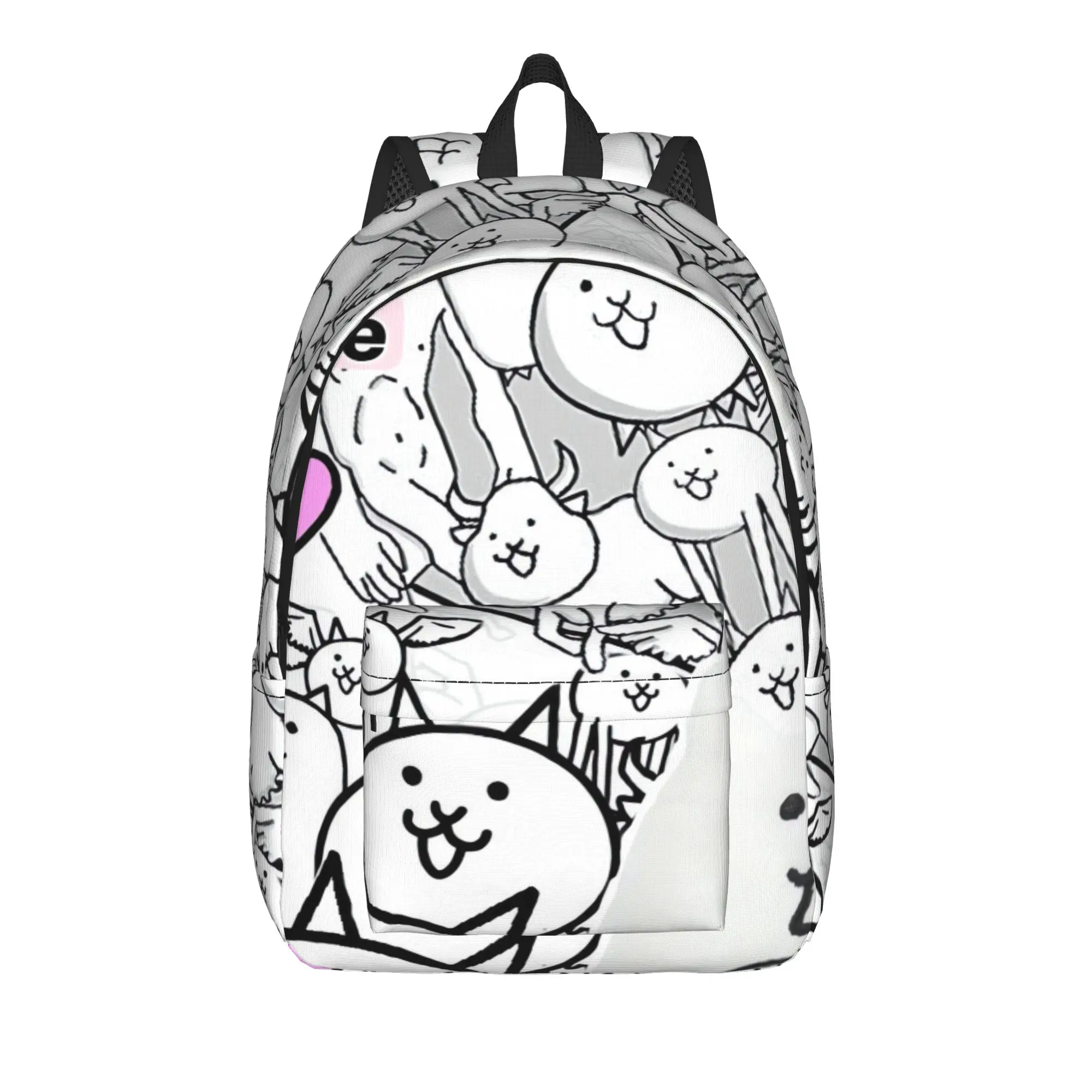 The Battle Cats Backpack Male  Lightweight Backpacks Polyester Fashion High School Bags Travel Custom Rucksack