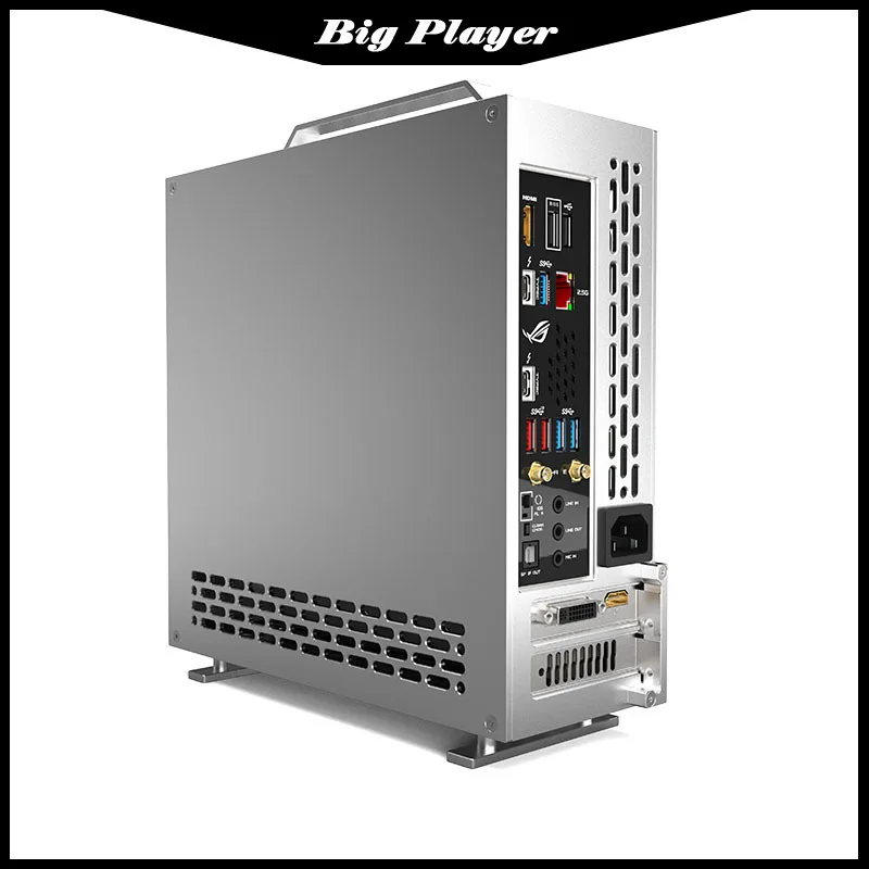 Lzmod Mini A24-V5 2.0 Dual Slot Independent Display 1U Power Supply ITX Chassis Double-sided Chamfer