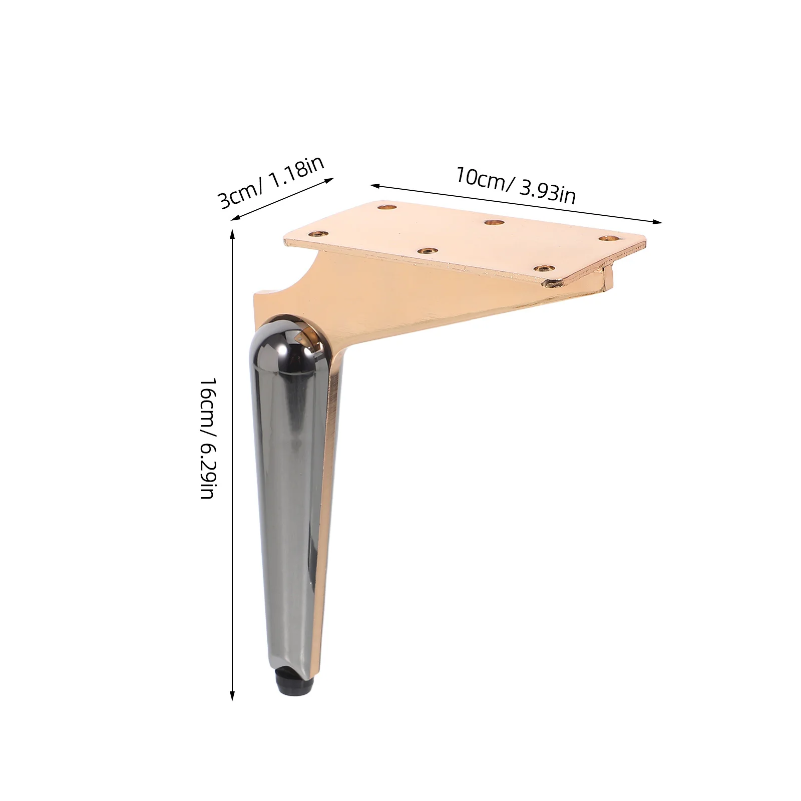 17Cm Replacement Couch Legs Metal Furniture Feet for Sofa Cabinet Table Sturdy Load Bearing Non Slip Modern Style Home Decor