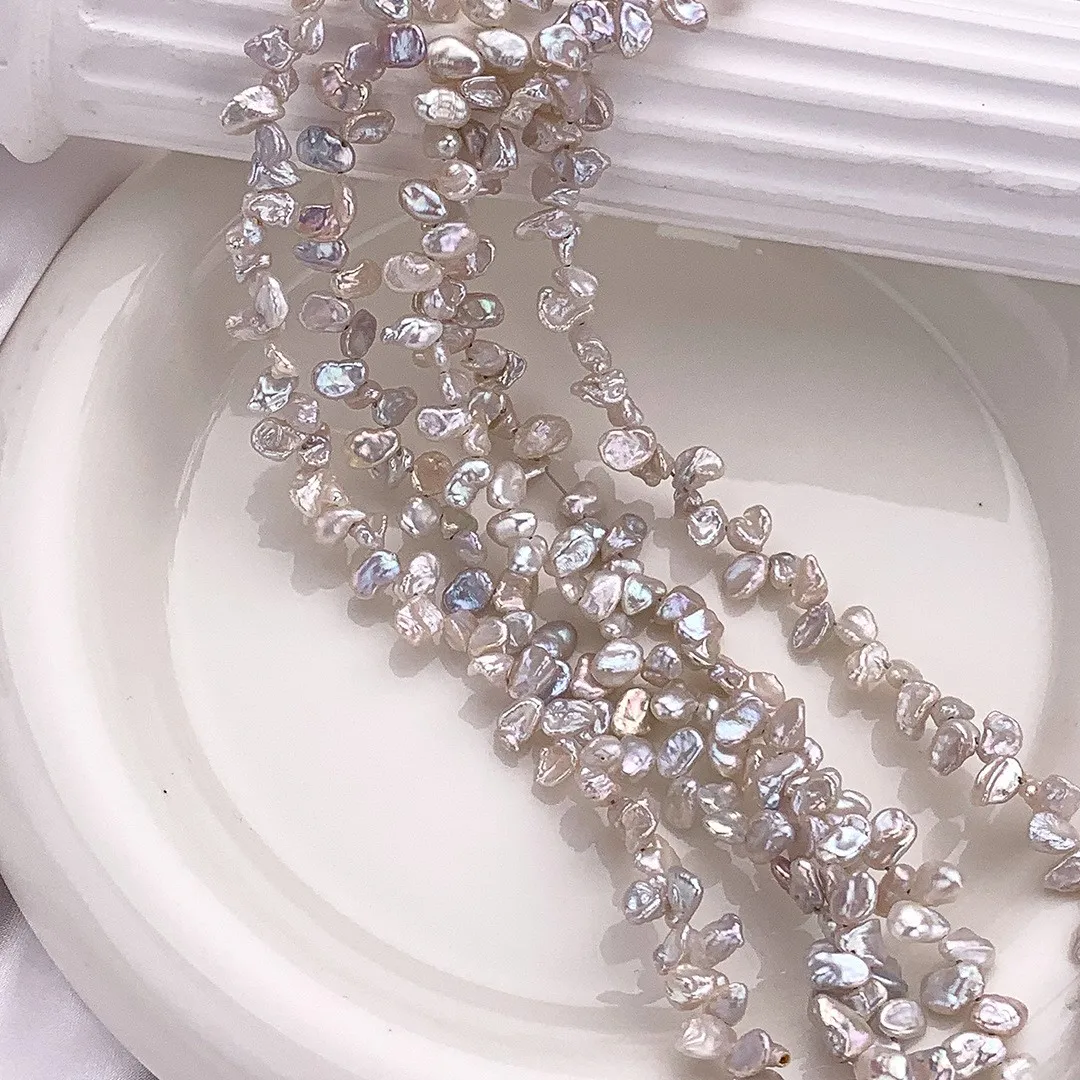 

5mm Mini Baroque Natural Freshwater Pearl Petal Beads for Jewelry Making DIY Women Men Necklace Bracelet Handicrafts Accessories