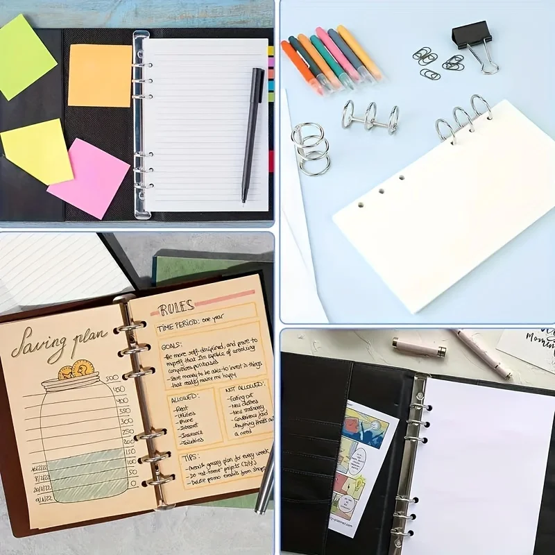 Durable Metal Binder with 3 Rings for DIY Projects