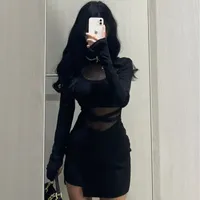 Pure Desire Mesh Slimming Bodycon Skirt Women's Waist-fitted High-end Elegant Hobby Style Dress For Ladies