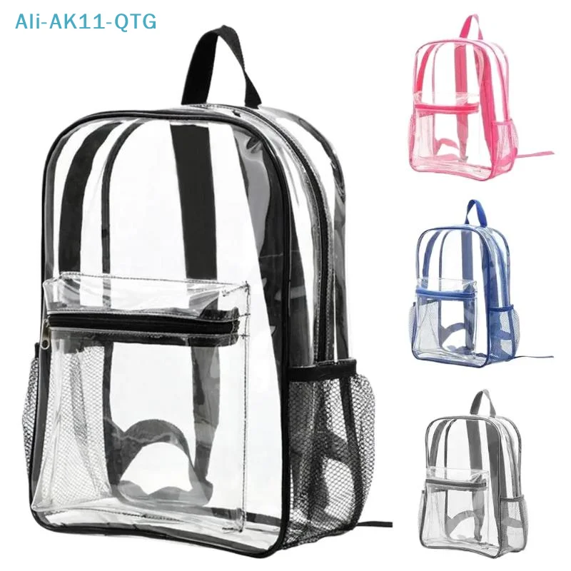 Nouveau sac à dos transparent en PVC pour sports de plein air et fitness, sac à dos de voyage décontracté visible, grande capacité, sac à bandoulière imperméable