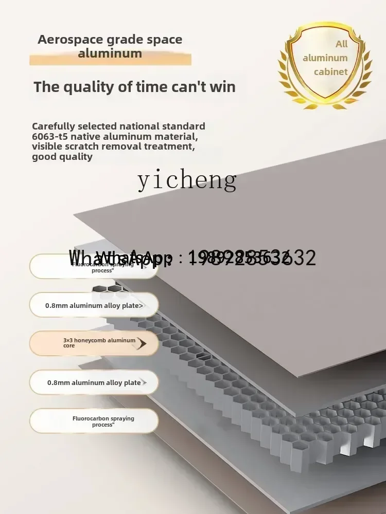 YFY   Balcony Washing Machine Above Hanging Cabinet Bathroom Side Cabinet Aluminum Alloy Hanging Cabinet