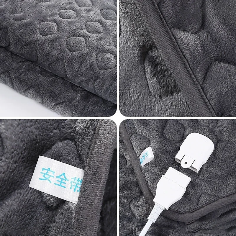 220V Security Plush Electric Blanket Bed Thermostat Electric Mattress Soft Electric Heating Blanket Warmer Heater Carpet 1.8*1.5