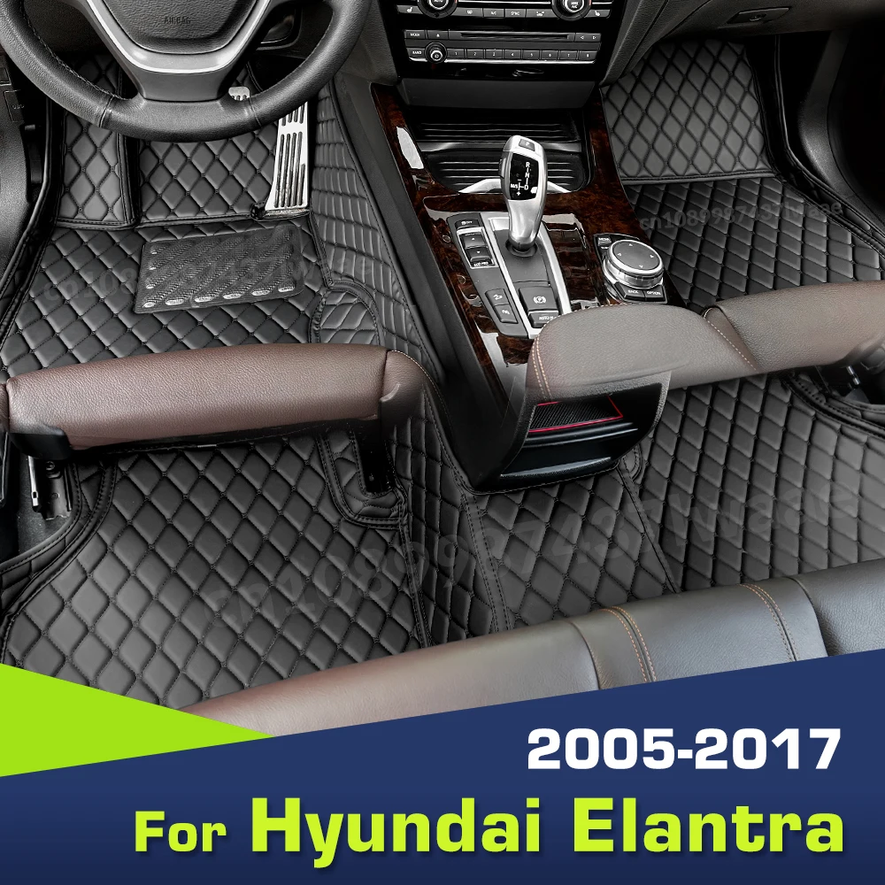 Car Floor Mats For Hyundai Elantra 2005-2017 16 15 14 13 12 11 10 09 08 07 06 Carpet Cover Interior Accessories