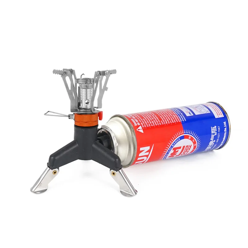 Portable All in One Camping Stove with Converter Compact Lightweight Outdoor Cooking Gear for Hiking Backpacking image 3