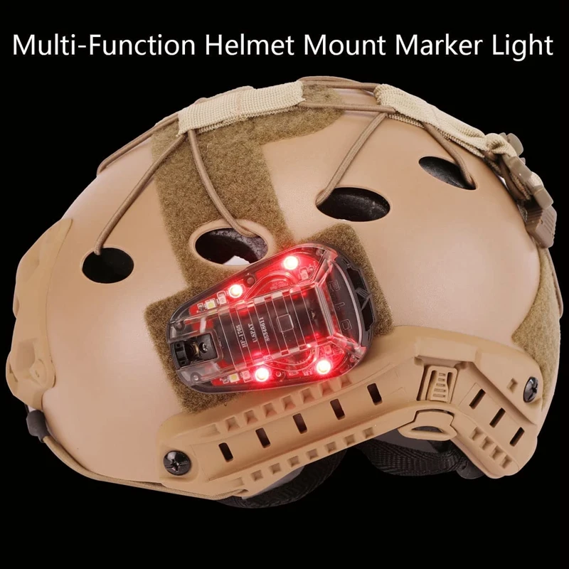 Helmet Light Identification Light IR And Visible LED Helmet Strobe Helmet Light For Outdoor Sport