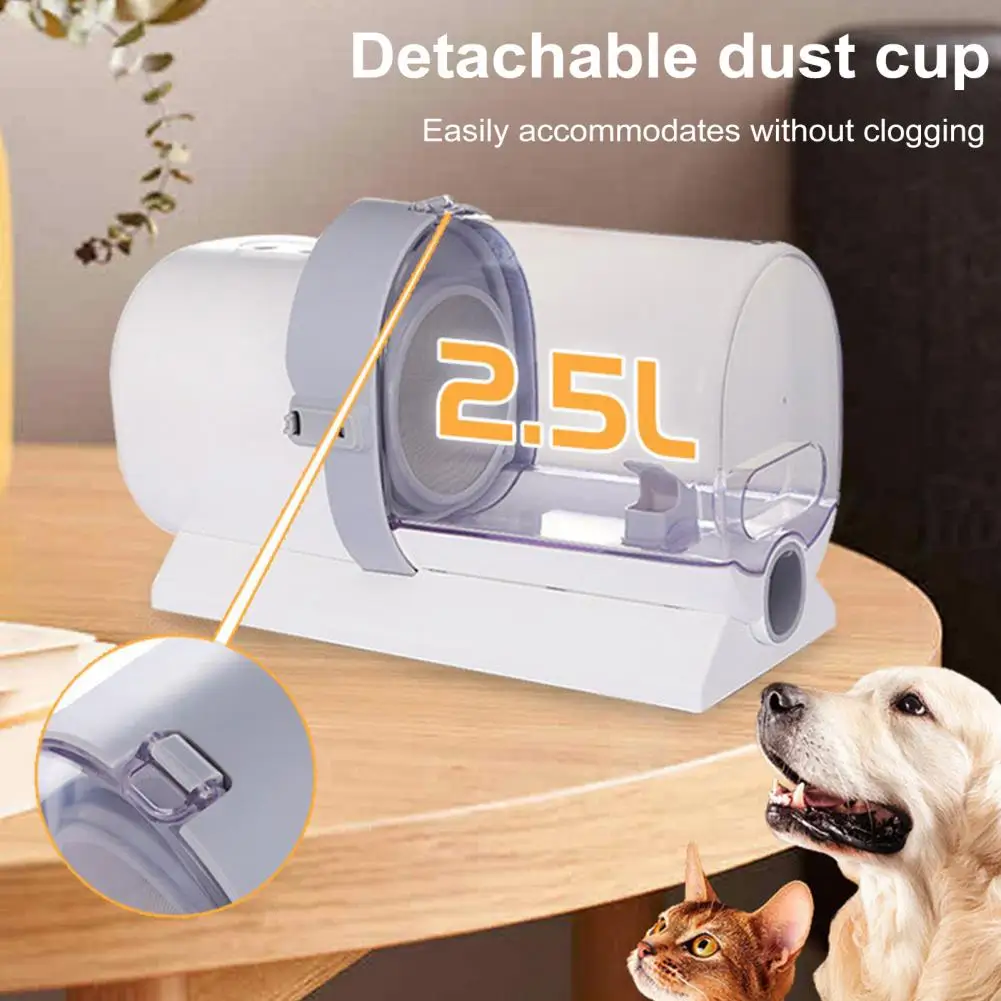 Dog Grooming Vacuum & Pet Grooming Kit with 2.3L Capacity Larger Pet Hair Dust Cup Dog Brush Vacuum for Pet Hair Vacuum Cleaner