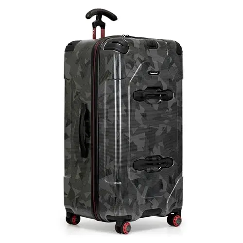 

Чемодан Traveler's Choice Maxporter II из поликарбоната с жестким корпусом и колесами-спиннерами, серый камуфляж, 30 дюймов