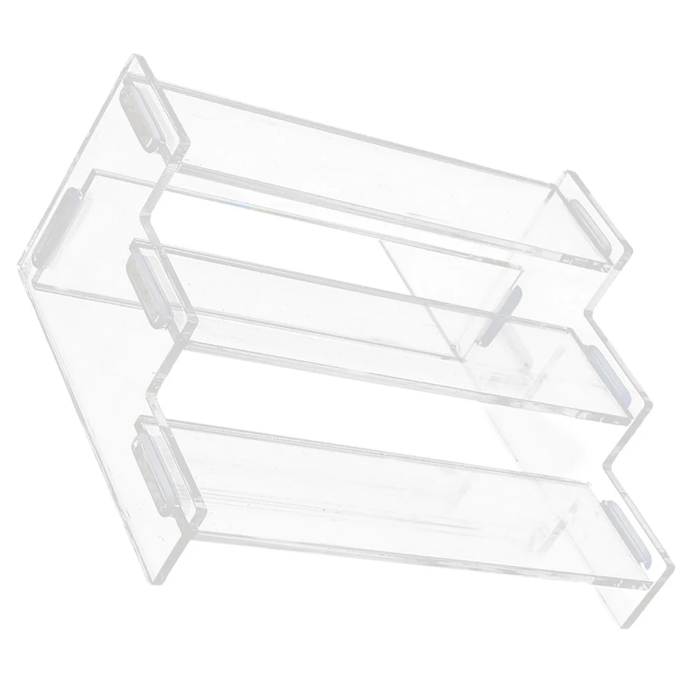 

Acrylic Display Stand Shelf Skincare Perfume Dessert Clear Cake Tiered Shelves Stands for Table Convenient Storage