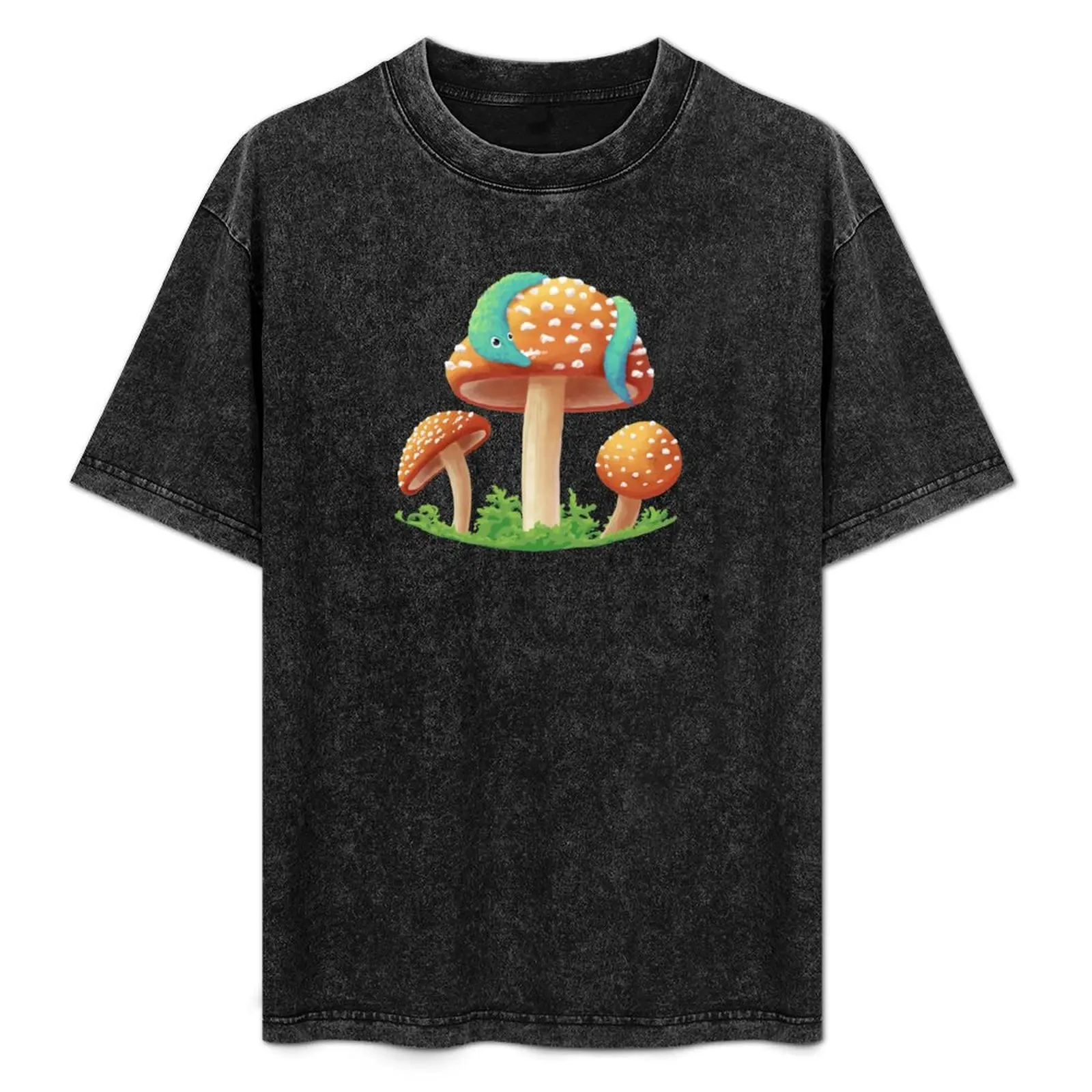 

Mushroom Worm (no text) T-Shirt Christmas Casual Tee Shirt