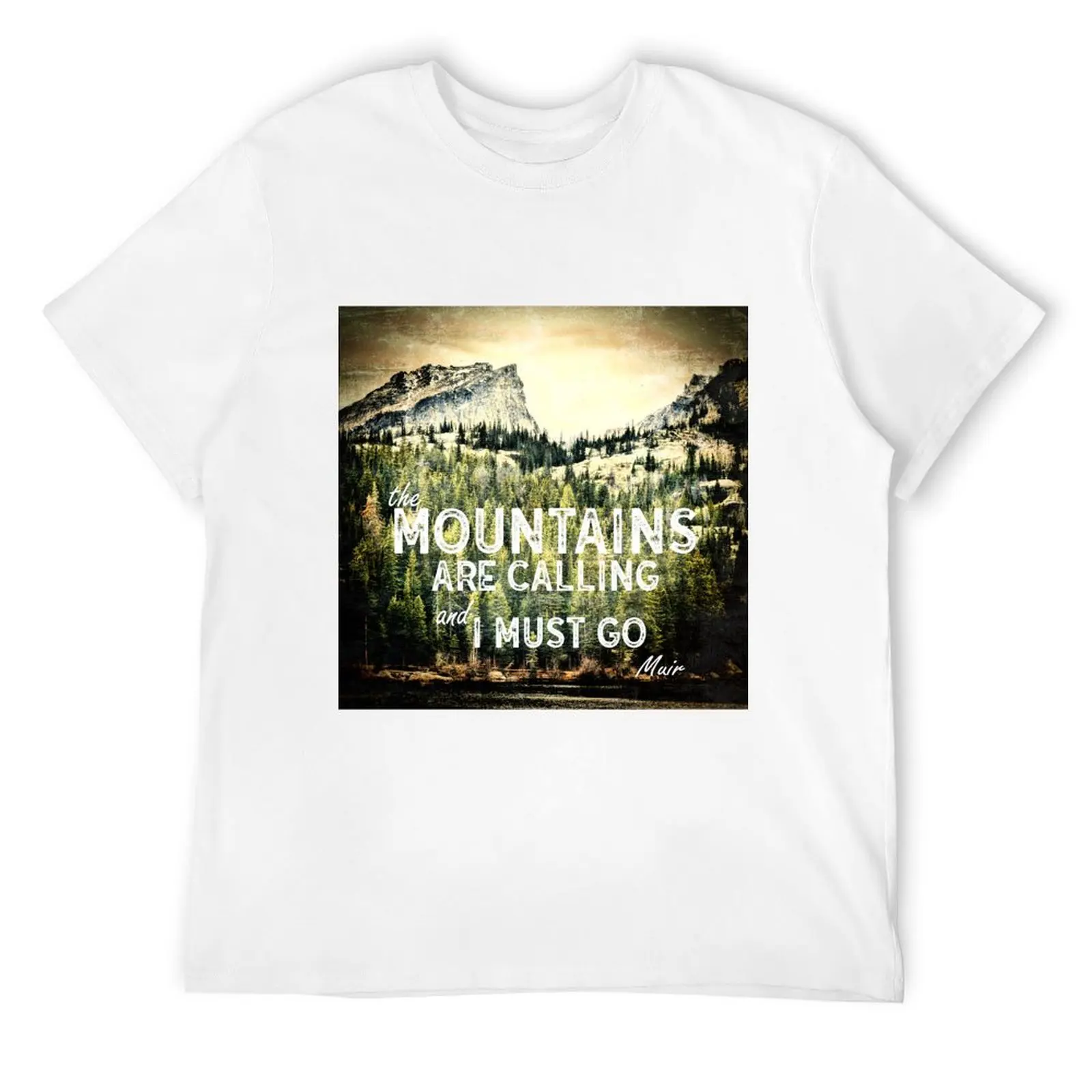 

The Mountains Are Calling T-Shirt summer tops Personalized t-shirt vintage graphic tee mens tall t shirts