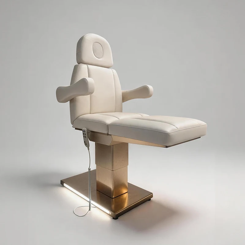 

Modern Beauty Salon Furniture Facial Bed White 3 Motors Cosmetic Electric Massage Tables Hospital Beds