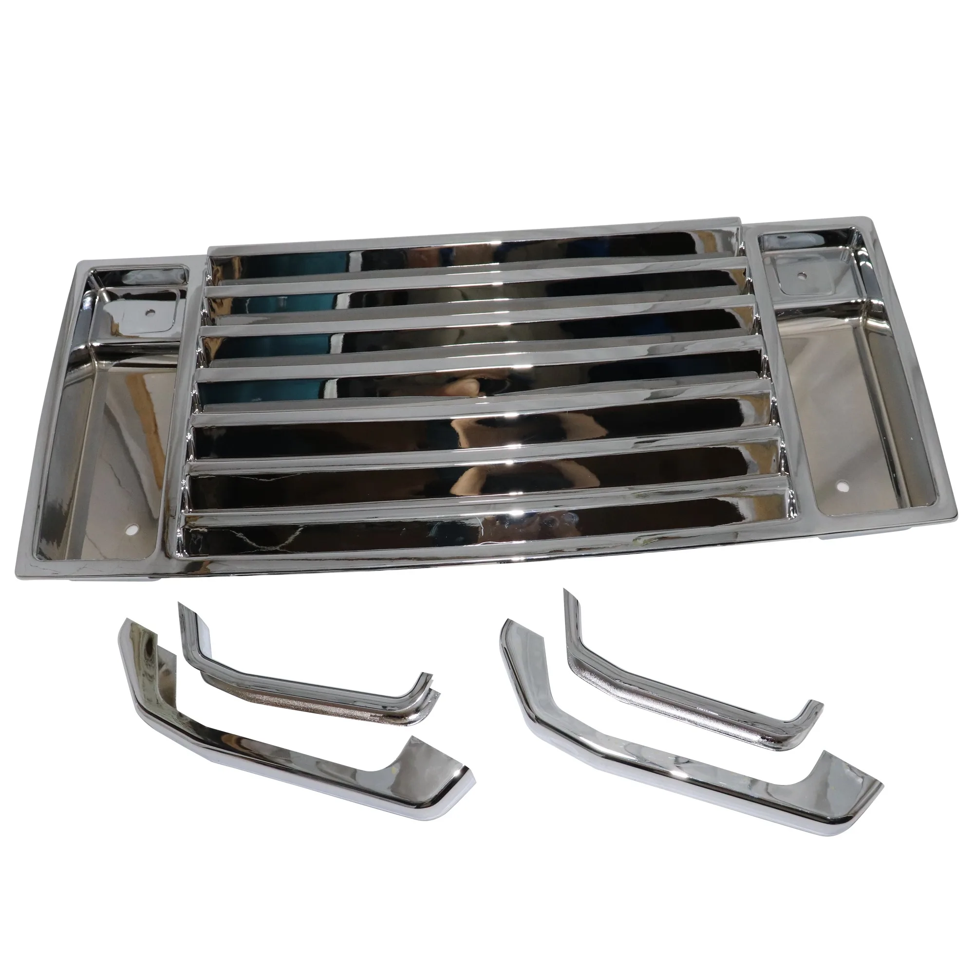 Chrome Plating Hood Air Vent Grille Panel Cover For Hummer H2 2003-2009 | Front Hood Vent Grille Insert Trim, Direct Fit