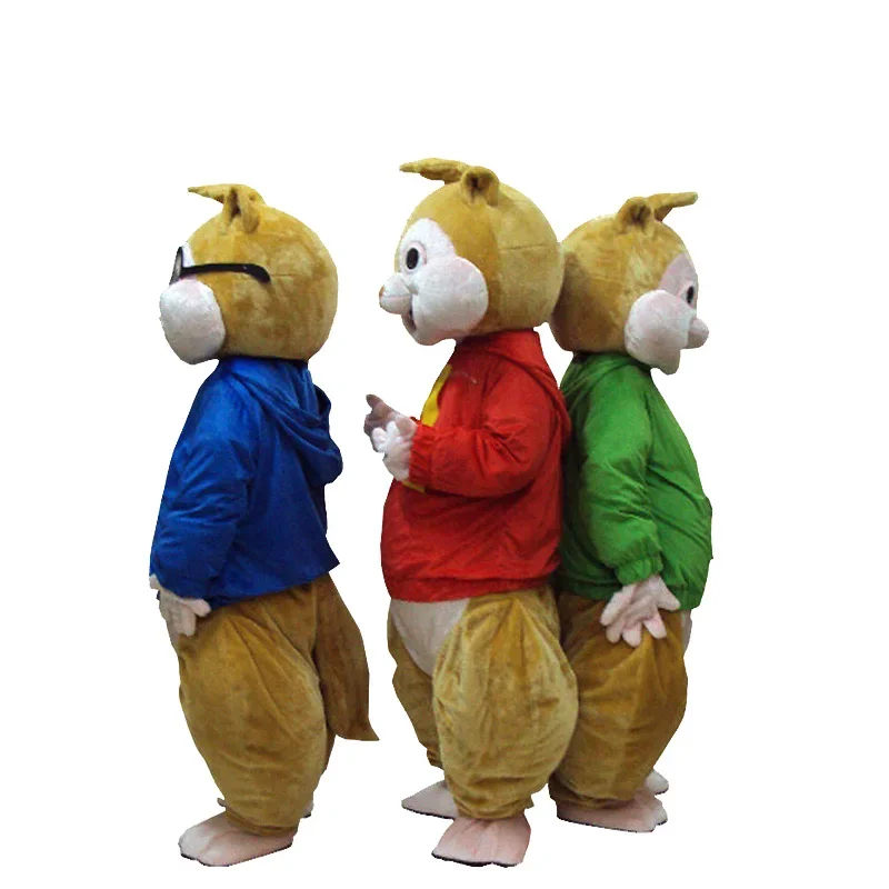 Cosplay Alvin And The Chipmunks Tamias Mascot Costume Advertising ceremony Fancy Dress Party Animal carnival perform props