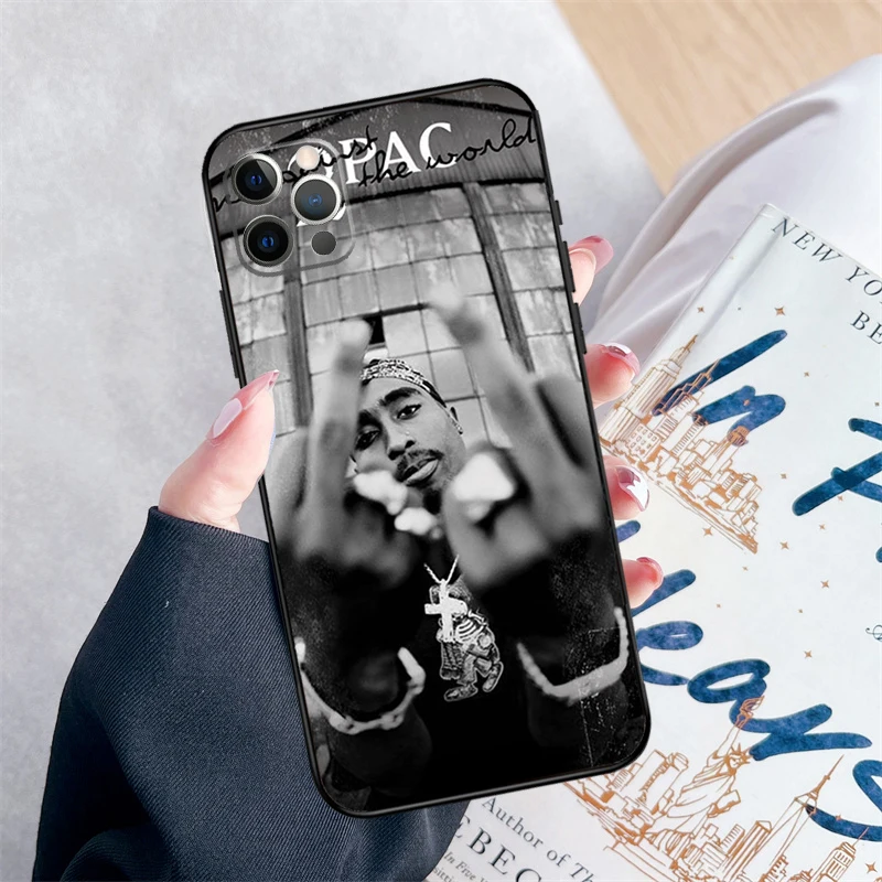 Tupac Shakur Funda For iPhone 14 15 16 Pro Max 12 13 Mini 11 16 Pro Max XS X XR 7 8 15 Plus Case