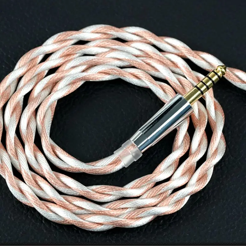 كابل XINHS G58 2-Strand Coaxial Leeds 7N عالي النقاء من سبائك النحاس