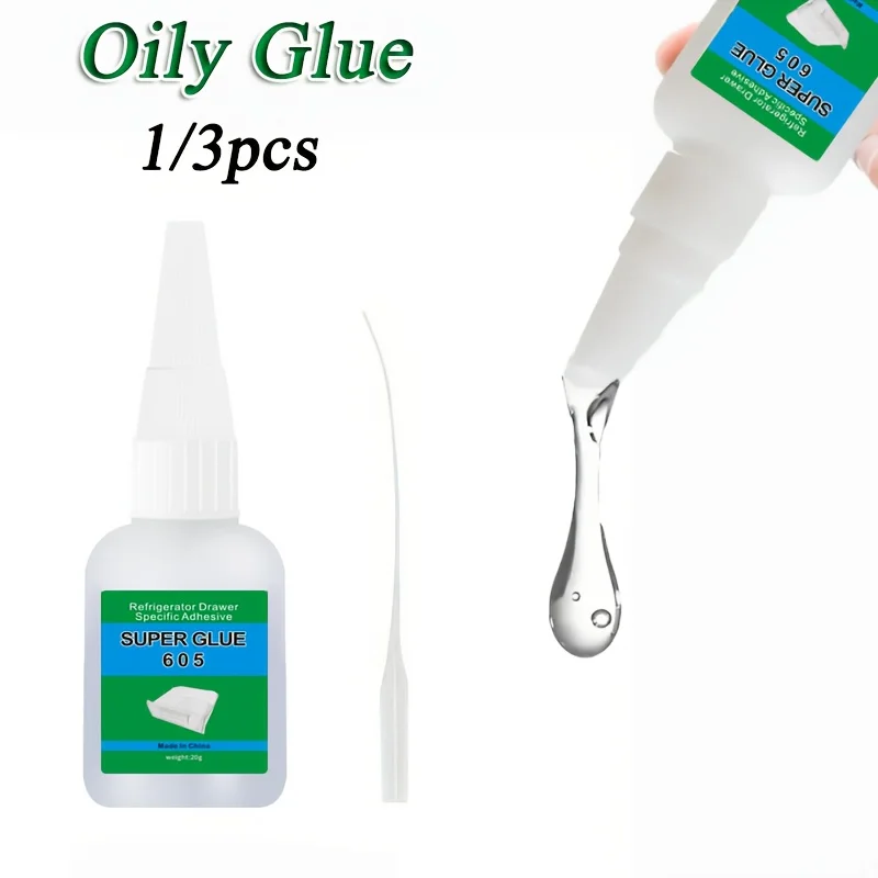 

1/3pcs Super Glue 20g/pc Transparent Quick Drying Multi-Functional Oil Raw Adhesive For Metal Plastics Ceramics Wood Leather