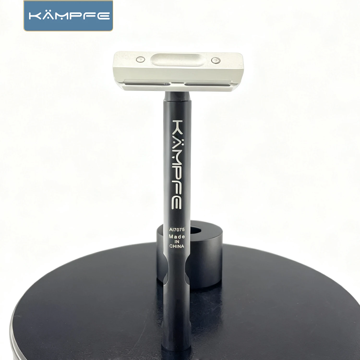 KAMPFE CNC Manual Razor Single edge Aluminum Safety Shaving Razor Mild for Sensitive Skin Father's Day Gift view 3