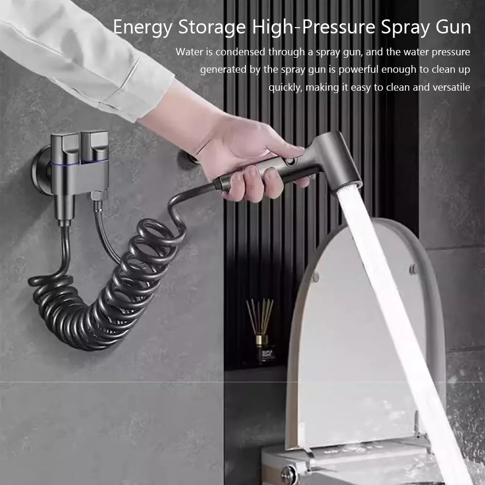 

Насадка-биде из нержавеющей стали, простая в установке, роскошный дизайн, два в одном, ручной распылитель высокого давления