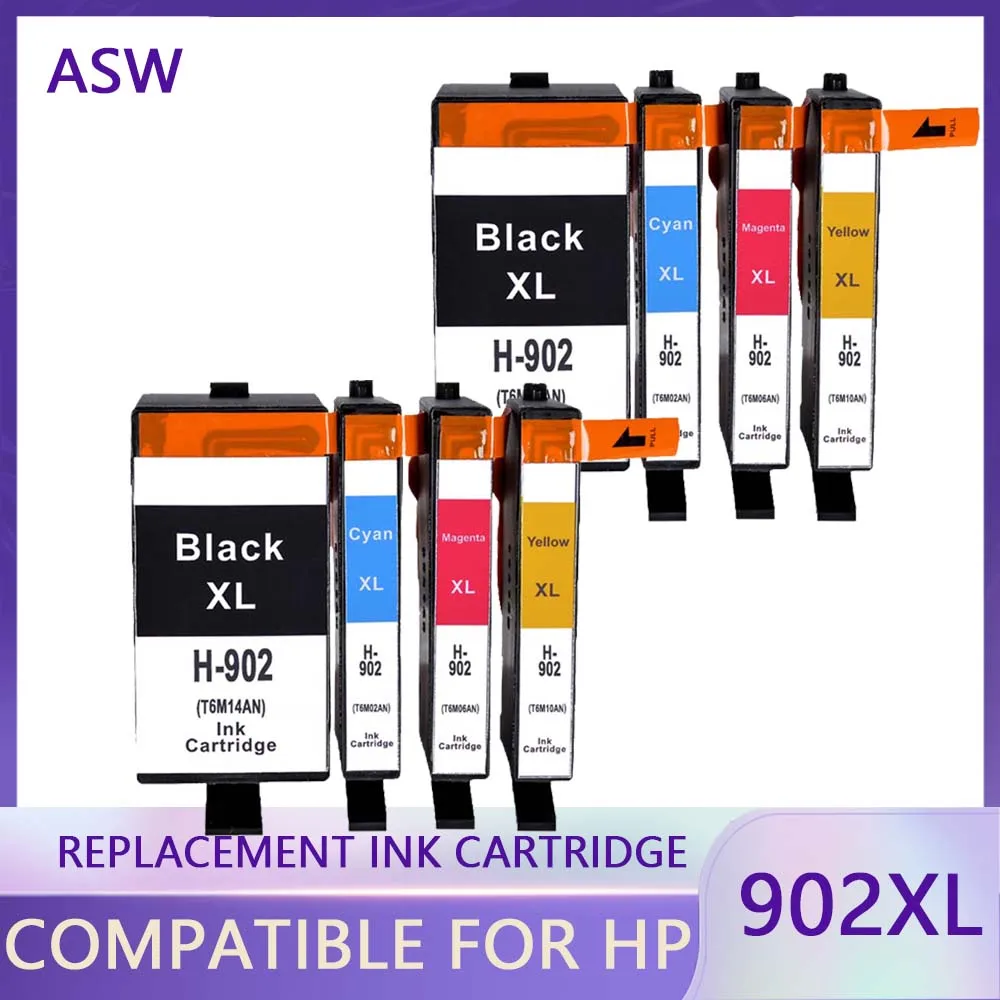 

ASW Compatible Ink Cartridge Replace for HP 902 906 902XL 906XL 902XL For HP OfficeJet Pro 6954 6960 6962 6968 6975 6978 printer