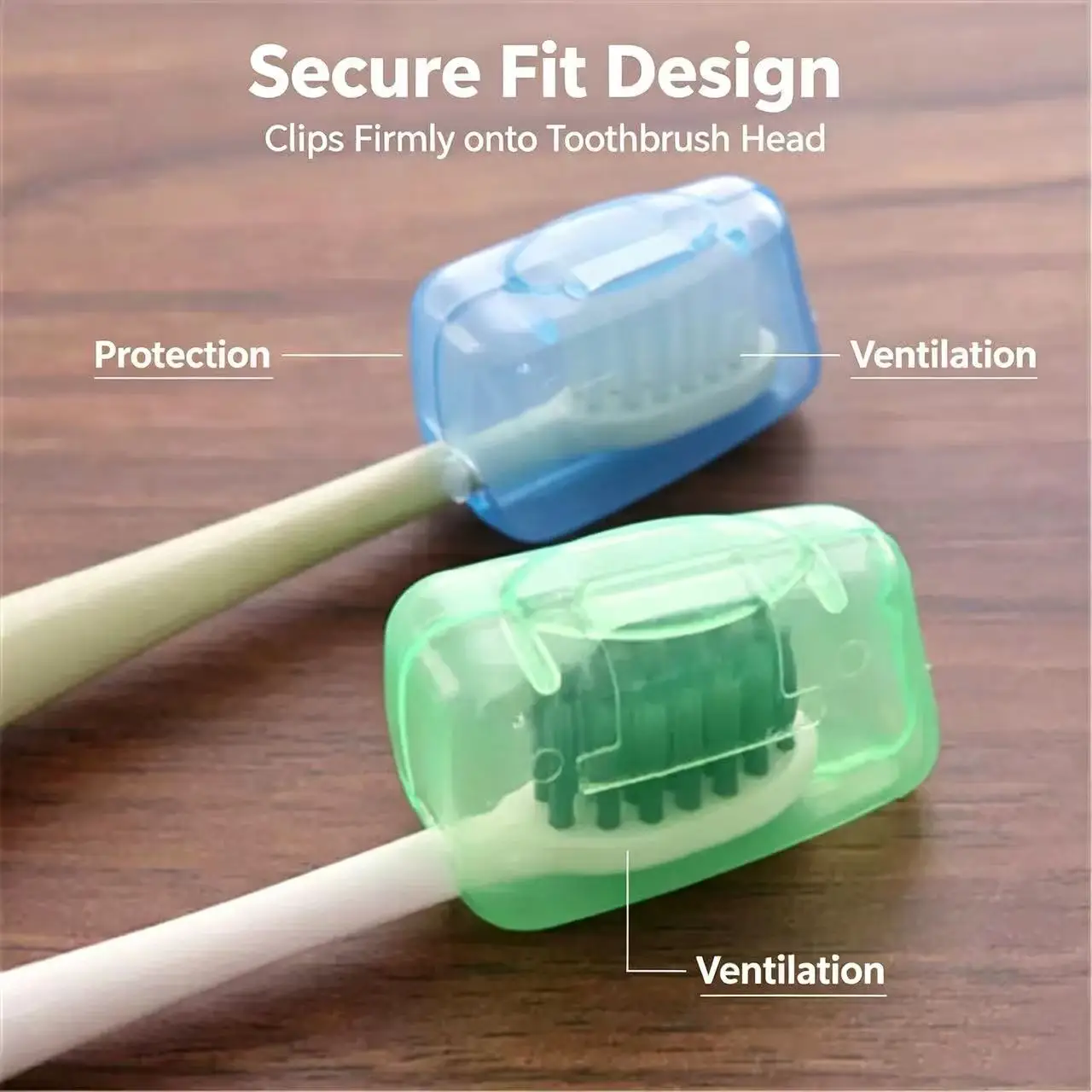 5 Pcs Random Color Travel Toothbrush Head Covers, Portable Mini Toothbrush Protector Case for Adults Outdoor Business Trip