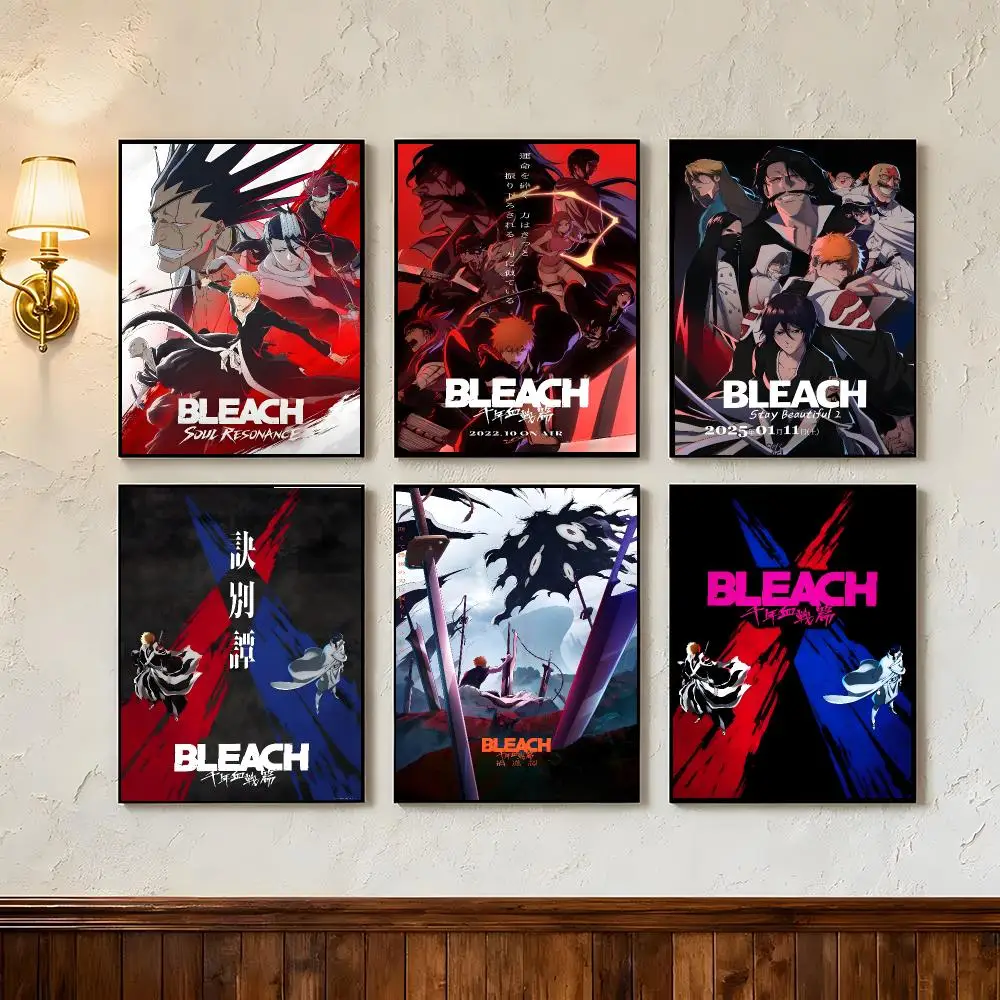 Anime Bleach Thousand-Year Blood War Poster Wall Art Poster Prints Home Wall Decor Gift for Living Room, Bedroom Bar & Parlor