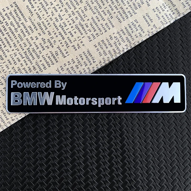 1pcs Car Badge Metal Sticker Motorsport Body Trunk Decoration For BMW M F10 F07 E90 E60 F30 E89 E85 X1 X3 X4 X5 X6 3 5 7 Series