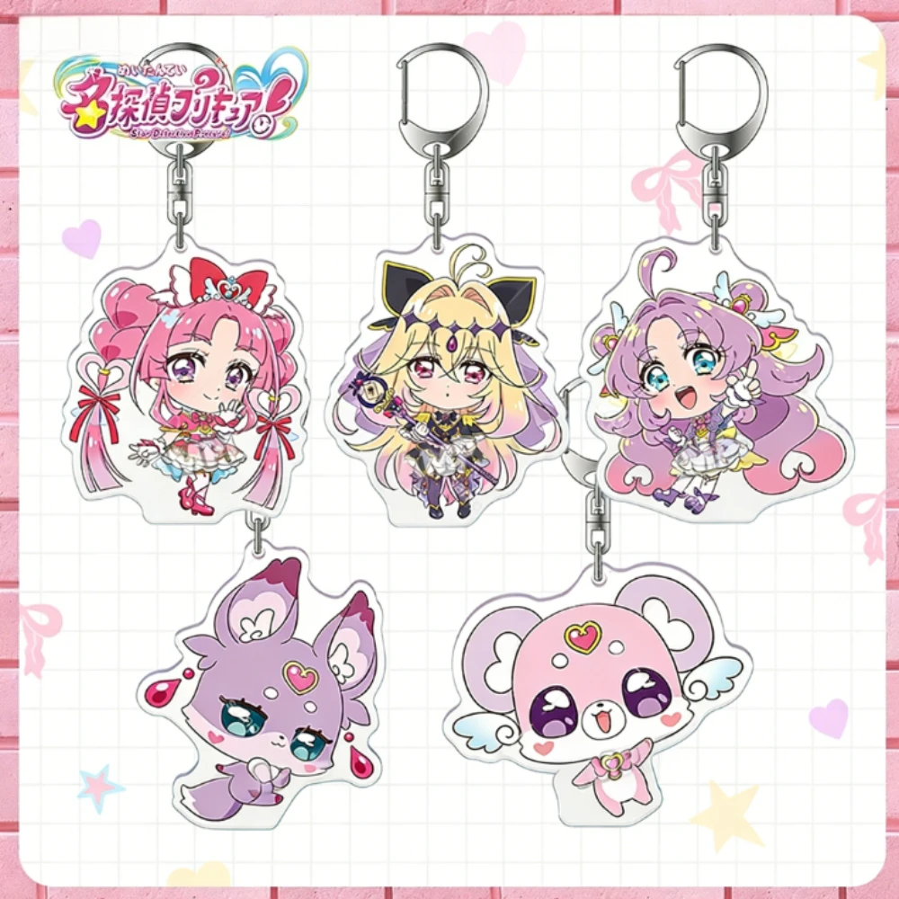 

Kawaii Precure Anime Acrylic Keychain Cute Cartoon Figure Pendant Backpack Charm Bag Accessory Lovely Birthday Gift for Girl Fan