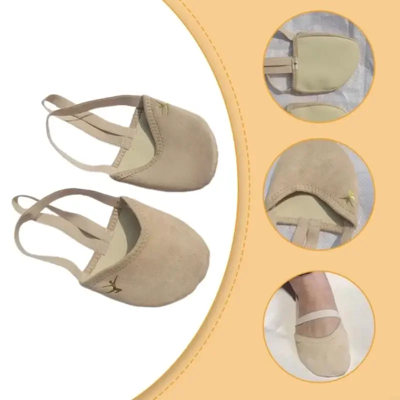 652F Gymnastiekschoenen Halve zolen Balletschoenen Pirouette Schoenen Buikdansschoenen Draaischoenen voor dames