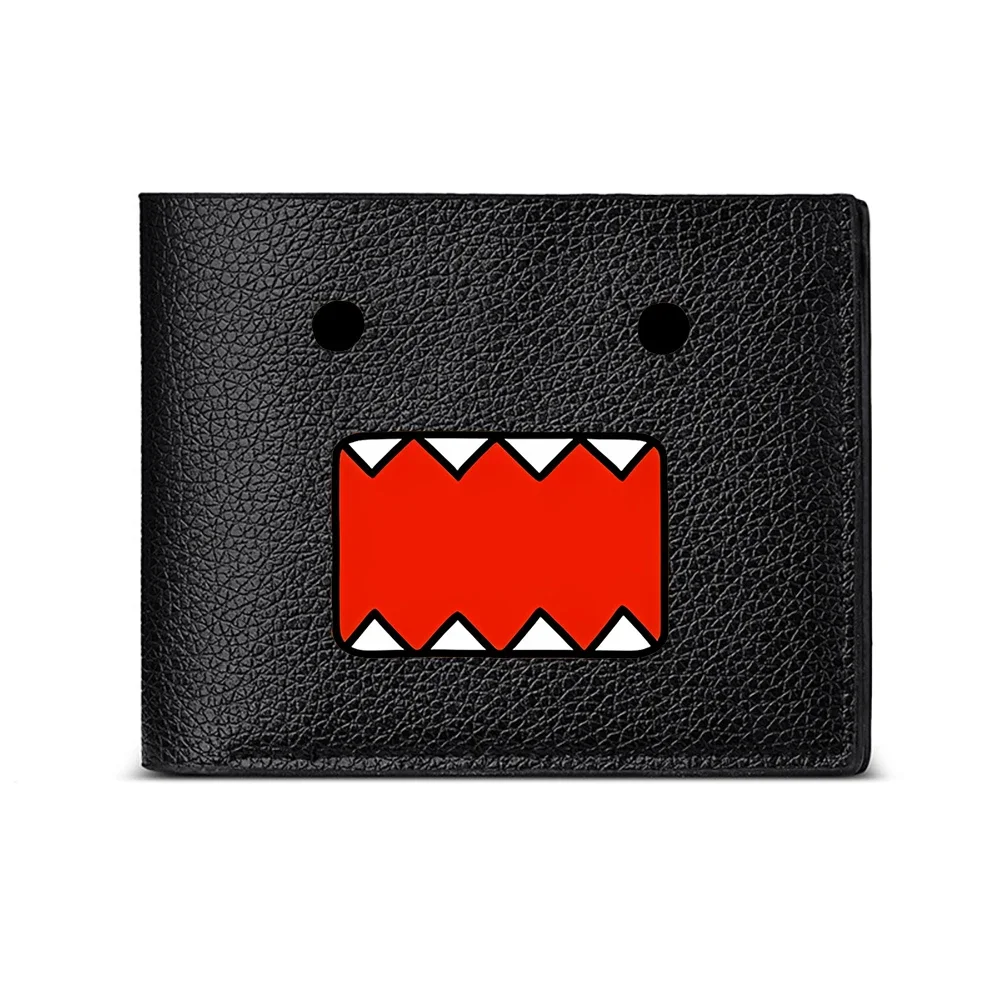 Big Mouth Monster Face Design Men's Wallet Card Holder Casual Business Fashion Print Style Accessory