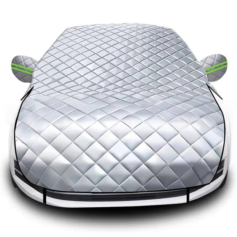 

Car Hail Protector Protective Exterior Sunshield Anti-Hail Half Cover Awning Windshield Dust For SUV Outdoor Waterproof