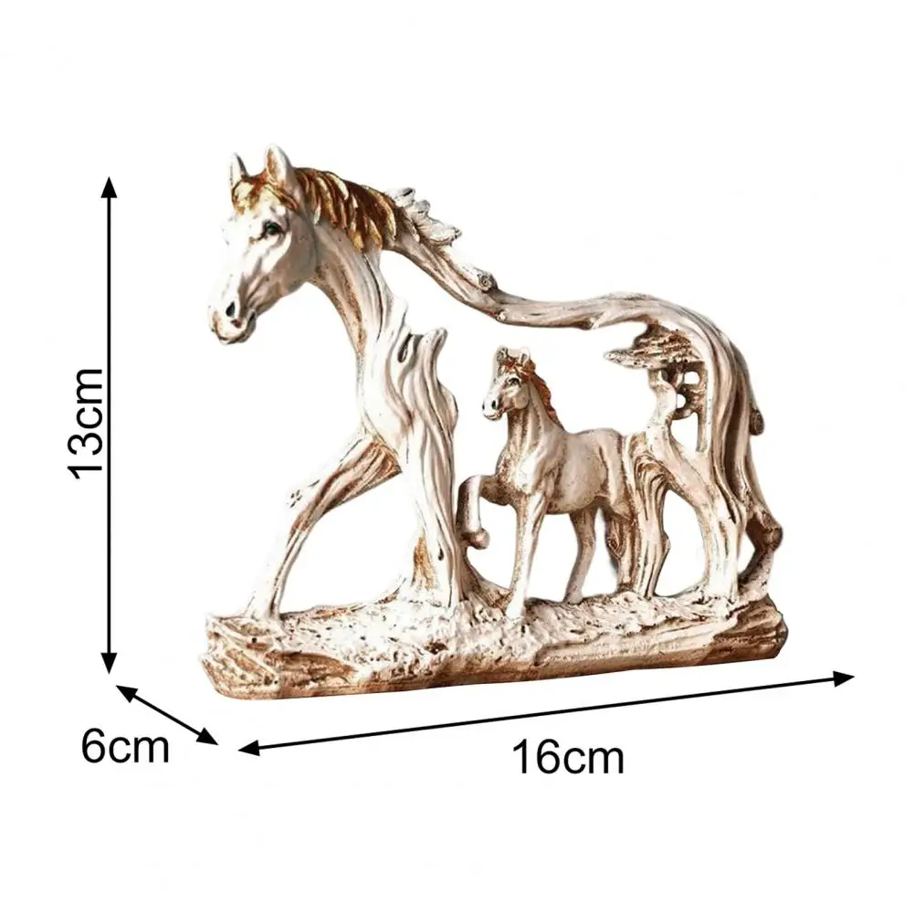 Cute Horse Statue  Long Lasting Lightweight Animal Figurine  Unique Vintage Galloping Horse Sculpture