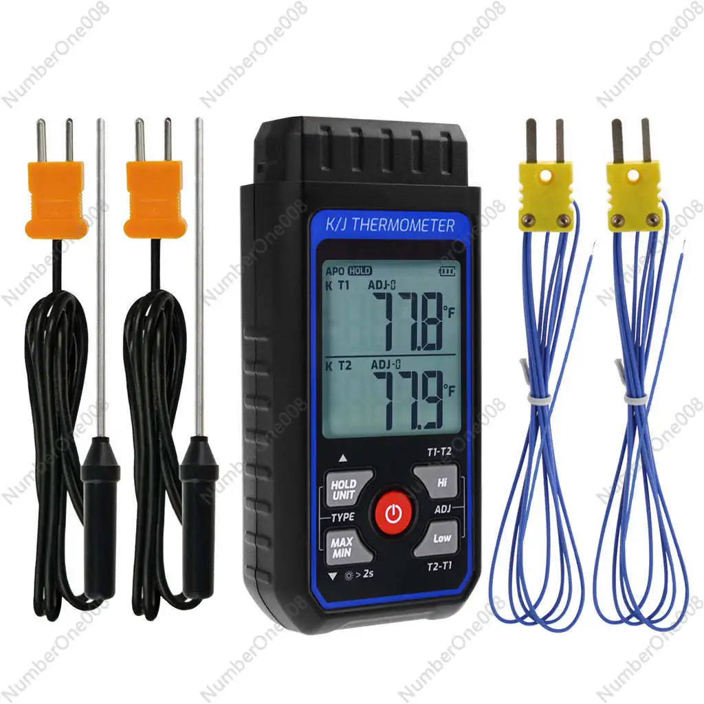 

K-Type Thermocouple Thermometer Industrial High Precision Contact Probe Electronic Thermometer Mold Surface Thermometer