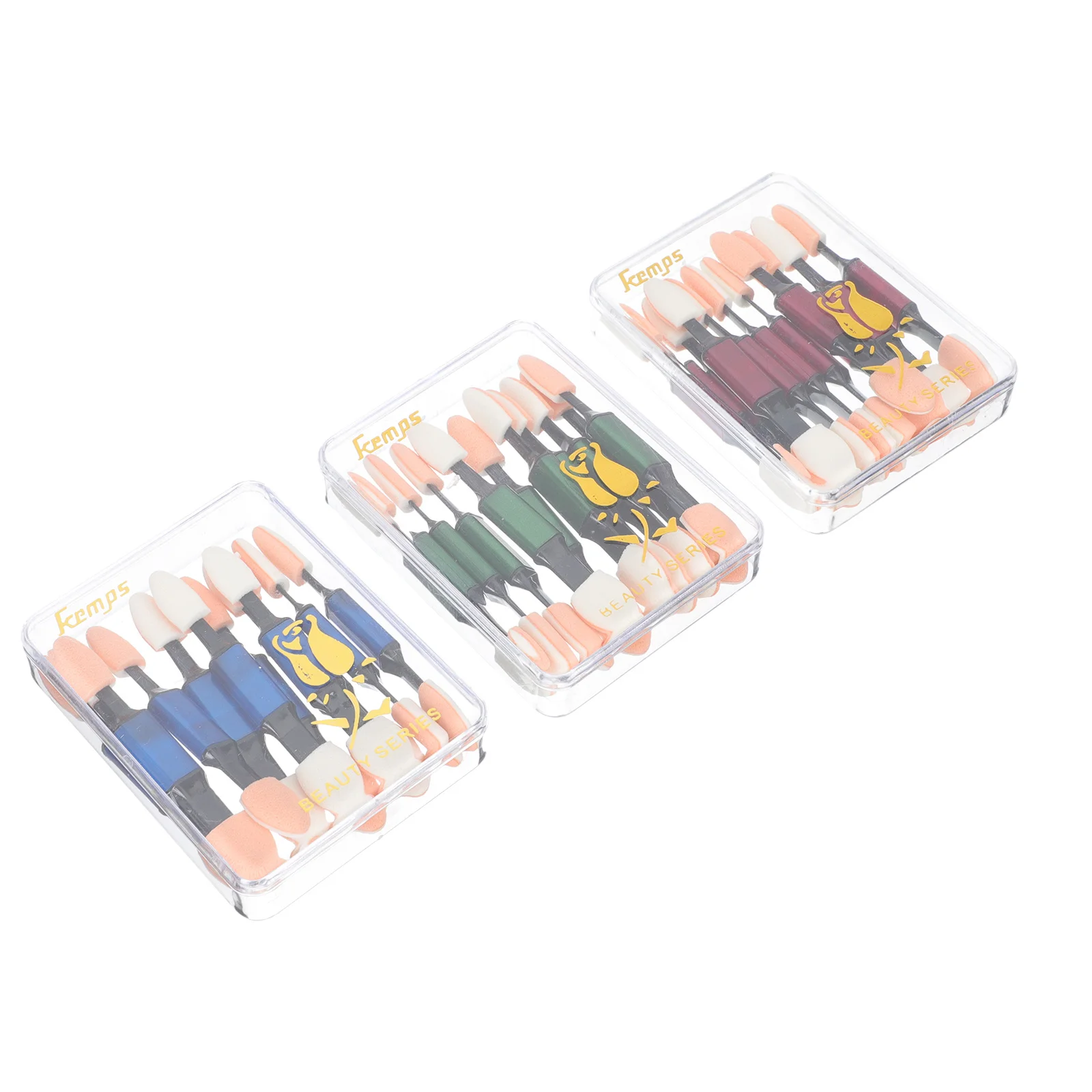 

30 Pcs Natural Makeup Brushes Dual-end Eyeshadow Applicators Double Ended Sticks