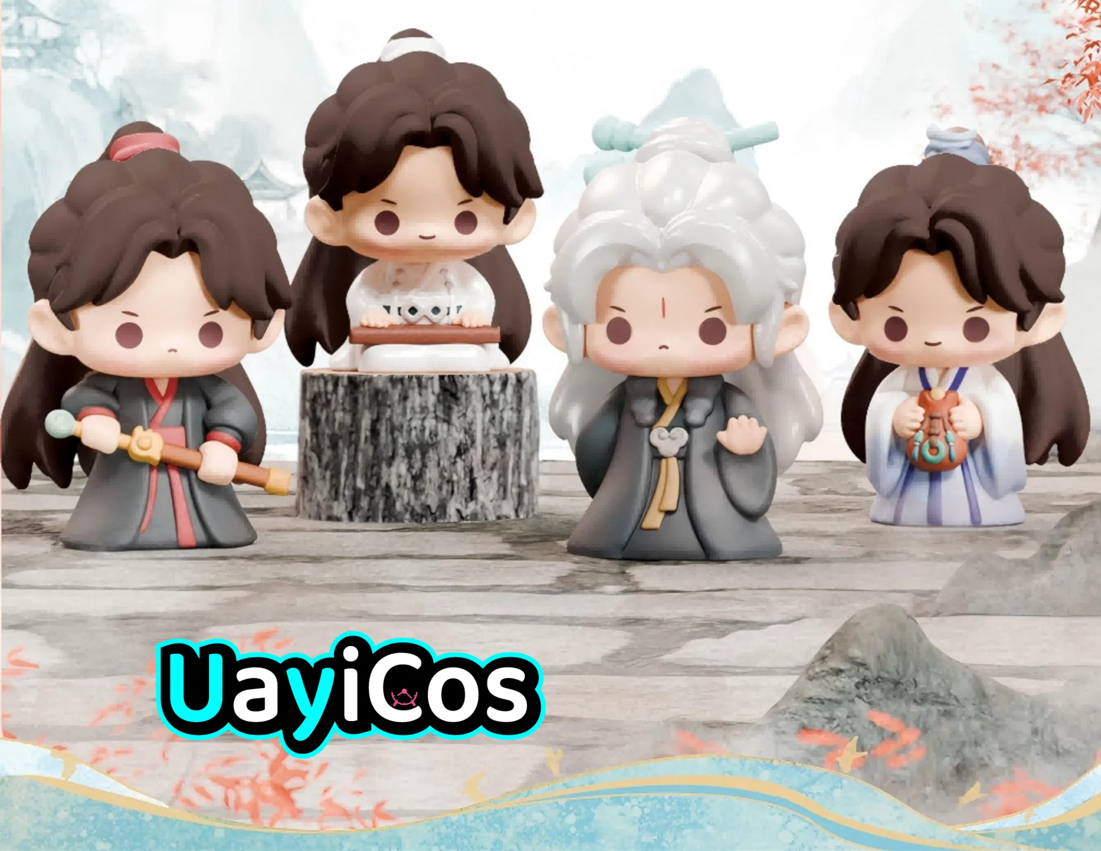 

Original The Journey of Legend Xiao Qiushui Li Chenzhou Xiao Mingming Figurine Anime Game Figure Model Statue Doll Ornament Toys