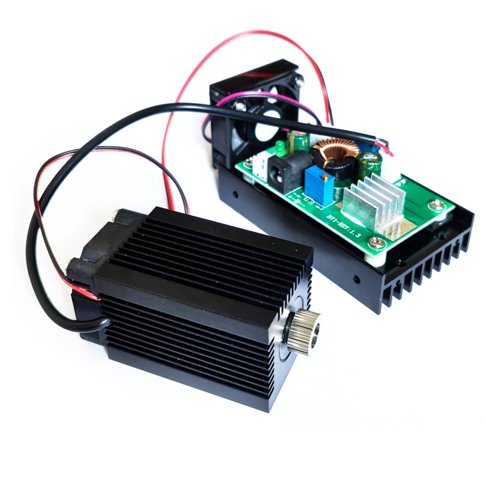 

Промышленный фокусируемый ИК-лазерный модуль 980 нм 5000 мВт DC12V с драйвером и вентилятором охлаждения