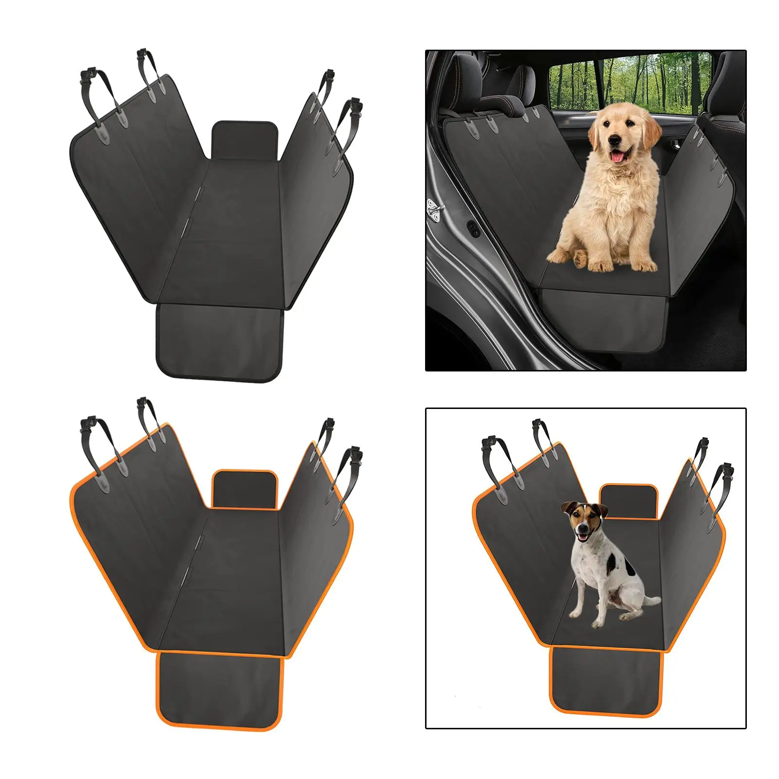 Car Pet Mat Rear Row Pet Pad Portable Pet Car Seat Cover for Outdoor Travel Trucks