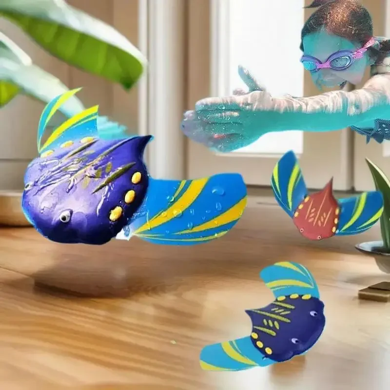 

Single Child's Baby Manta Rays Swim Toy for Pool Beach, Water Splashing Play, Hydrodynamic Fish Model.
