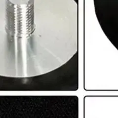 3 Inch PU Polishing Pad For 9403 Air Grinder 7125 Pneumatic Sander Black Backing Disc For Smooth Grinding And Buffing