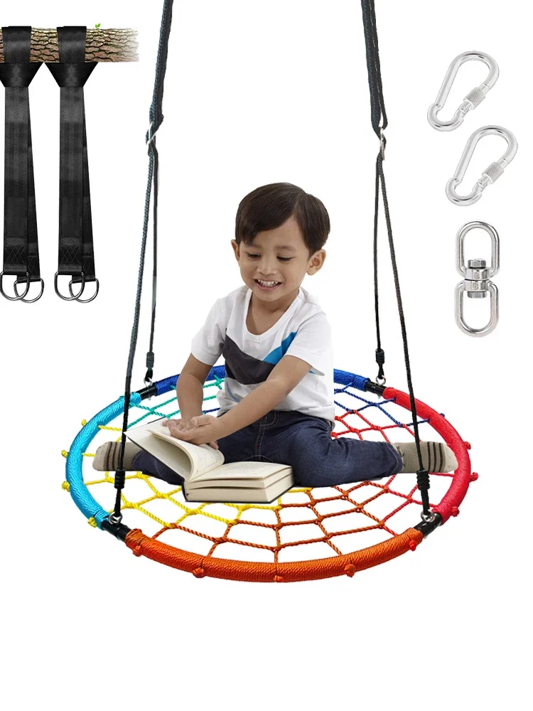 

Bird's nest net rope swing children's courtyard outdoor park amusement park kindergarten disc net bird's nest Internet celebrity