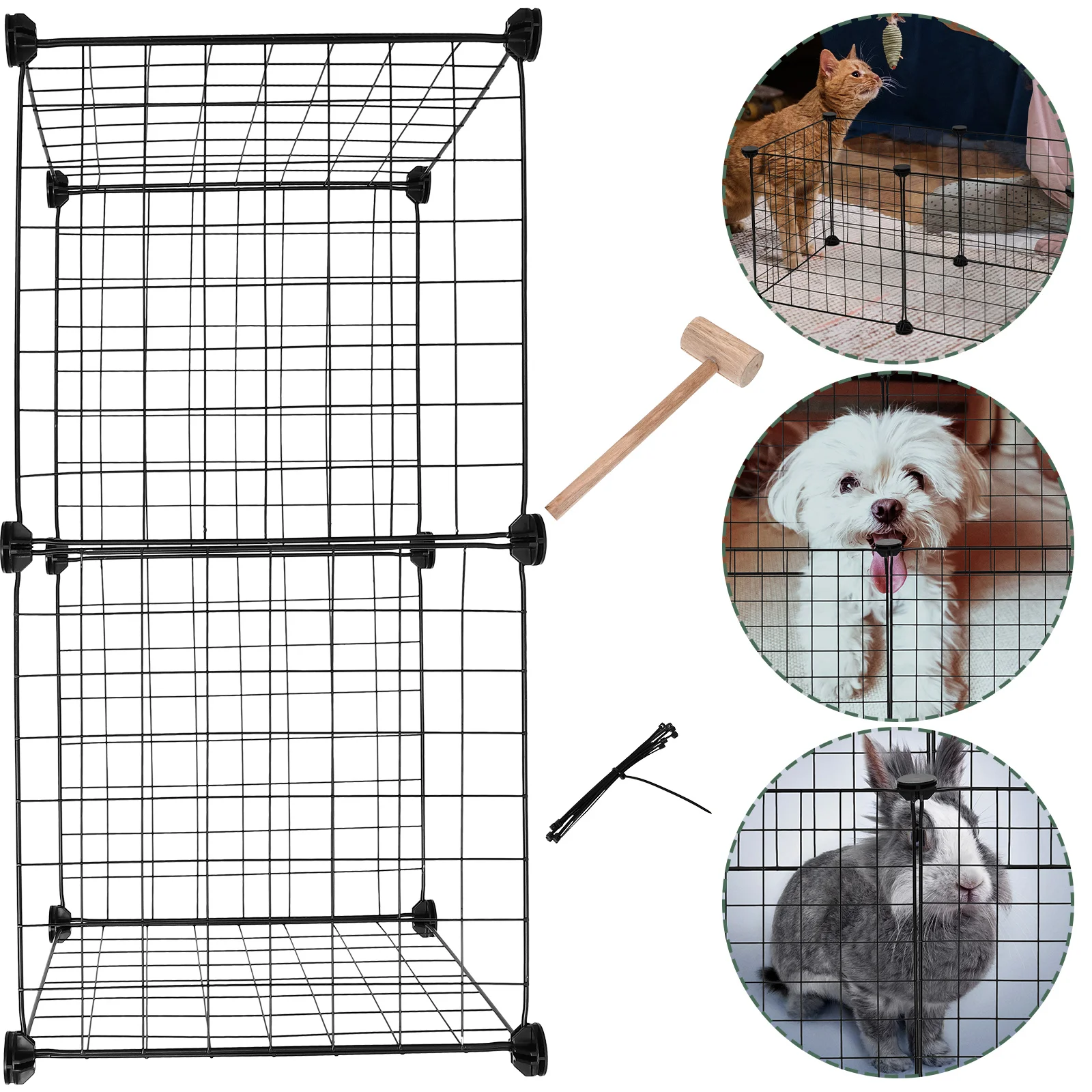 

35 X35 Pet Fence Kennel for Cats Crates Small Dog Gate Cages Dogs Indoor The Baby