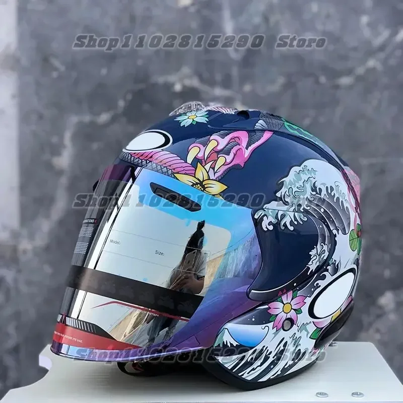 Ram3 Oriental Dragon Half Helmet Men and Women Motorcycle Off-Road Summer Helmet Downhill Racing Mountain Cross Casco Capacete