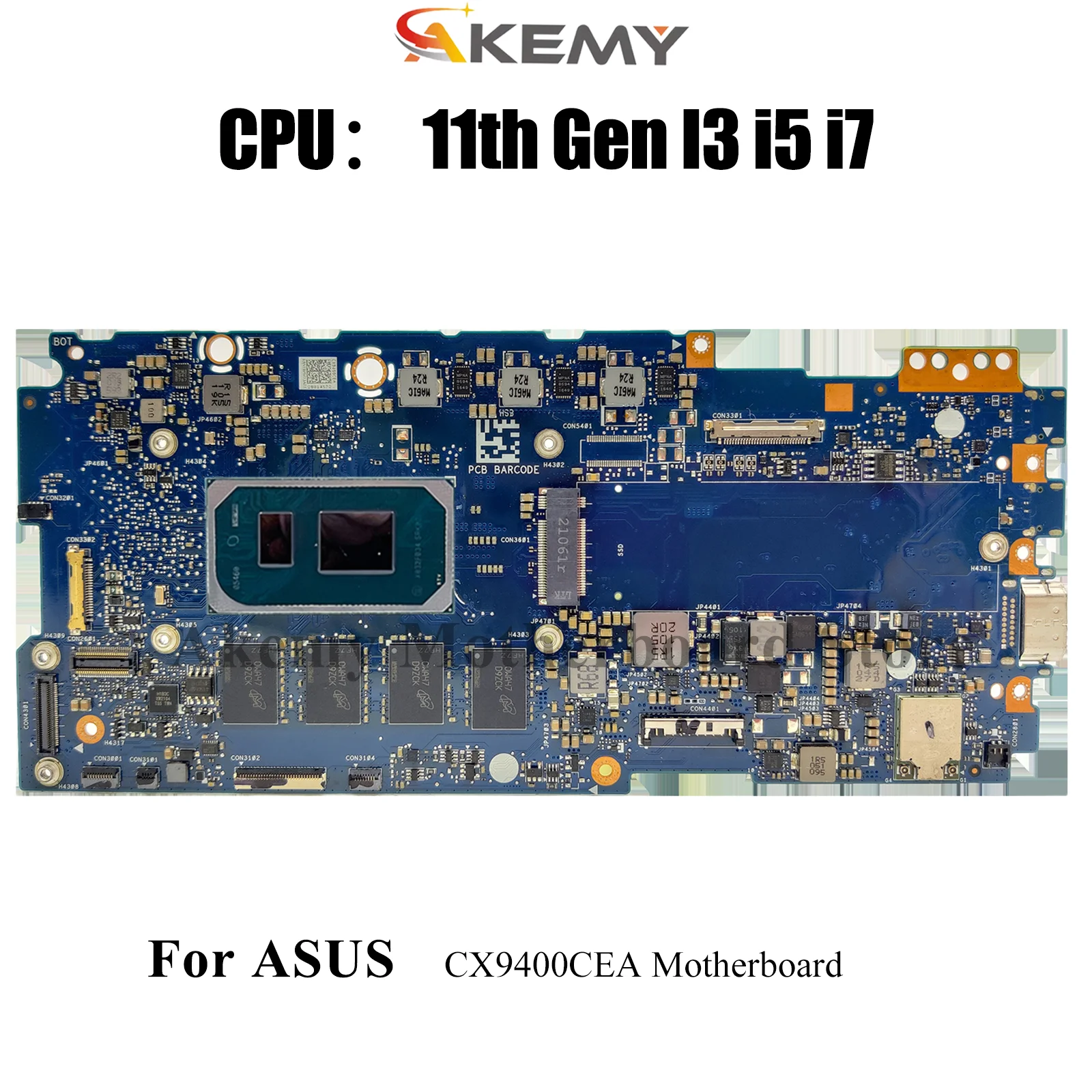 

CX9400CEA Материнская плата для ноутбука ASUS Chromebook Flip CX9 CX9400C CX9400CEA Материнская плата с 11-го поколения I3 i5 i7 100% тестирование OK stk