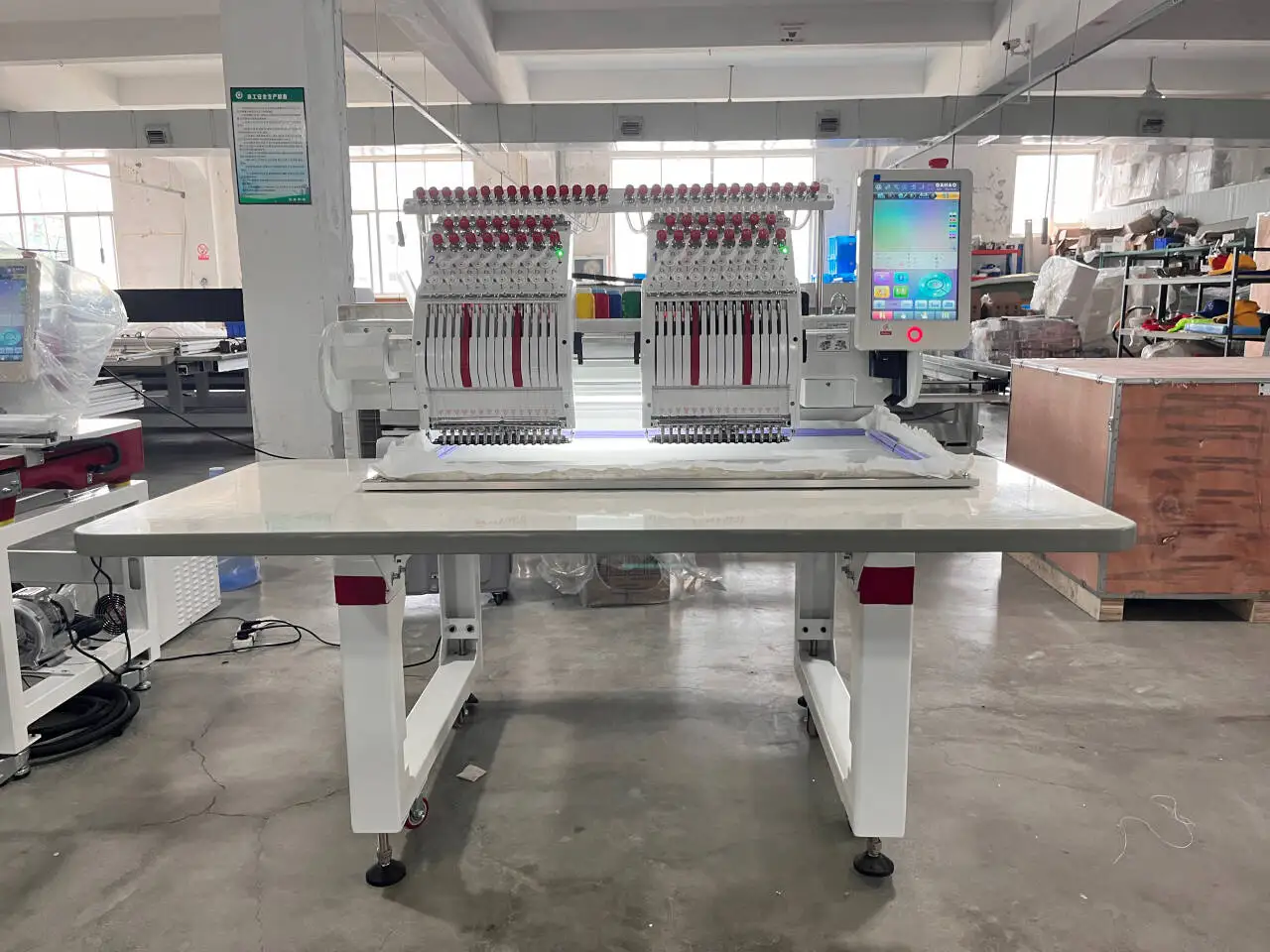 9/12/15 Needles Yeshi 5 Years Warranty Multifunctional 2 Heads Automatic Computerized Embroidery Machine