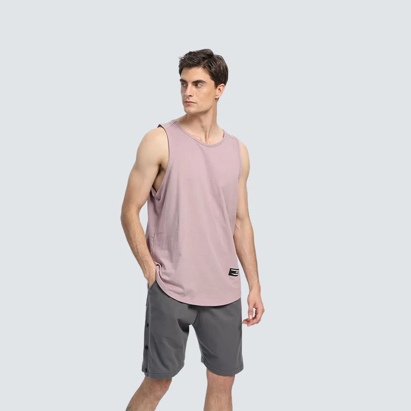

DUYIT Men's Sports Vest Sleeveless T Summer New Fitness Training Suit Quick-Drying Ice Silk Vest Running Short-Sleeved Top
