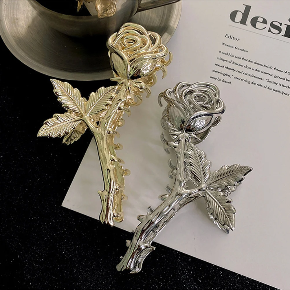 

2 шт. прочные заколки для волос элегантной формы розы для девочек и женщин, подходят для различных случаев, зажимы для волос