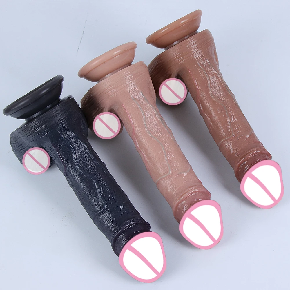 Realistic Dildo Big Huge Penis With Suction Cup Silicone Adult Shop Sex Toys For Woman Men Fake Dick Anal Butt Plug Masturbation